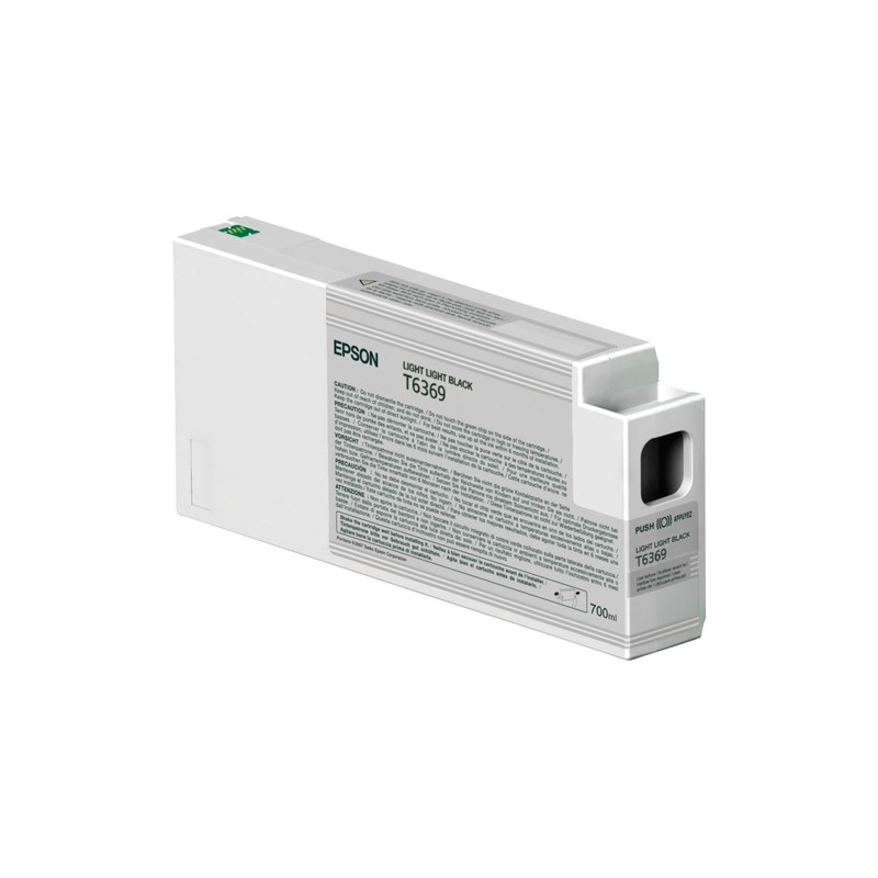 Cartucho De Tinta Epson T6369 Light Light Black 700ml UltraChrome HDR Plotter Stylus Pro 9700