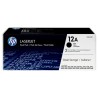 Toner HP 12A Negro 4.000 Paginas Q2612AD Original Pack x 2