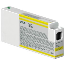 Cartucho De Tinta Epson T6364 Yellow 700ml UltraChrome HDR Plotter Stylus Pro 9700