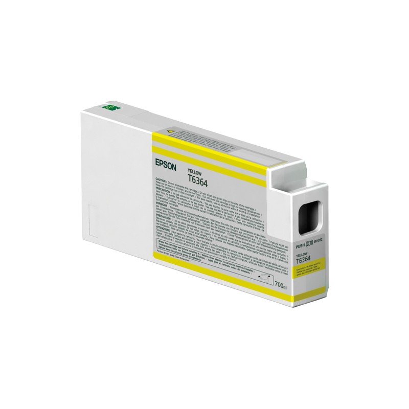 Cartucho De Tinta Epson T6364 Yellow 700ml UltraChrome HDR Plotter Stylus Pro 9700