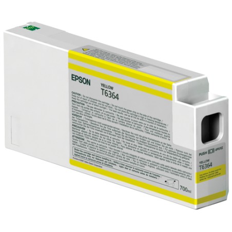 Cartucho De Tinta Epson T6364 Yellow 700ml UltraChrome HDR Plotter Stylus Pro 9700