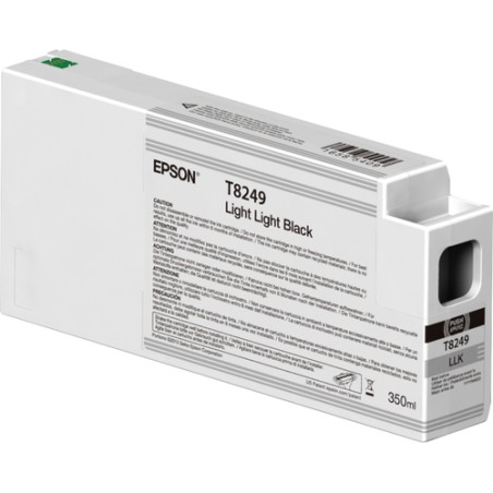 Cartucho De Tinta Epson T8249 Light Light Black 350ml UltraChrome HDX/HD P6000 P8000 P7000 P9000