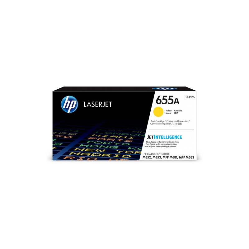 Toner HP 655A Amarillo 10.500 Paginas CF452A Original