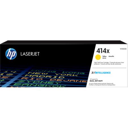 Toner HP 414X Amarillo 6.000 Paginas W2022X Original