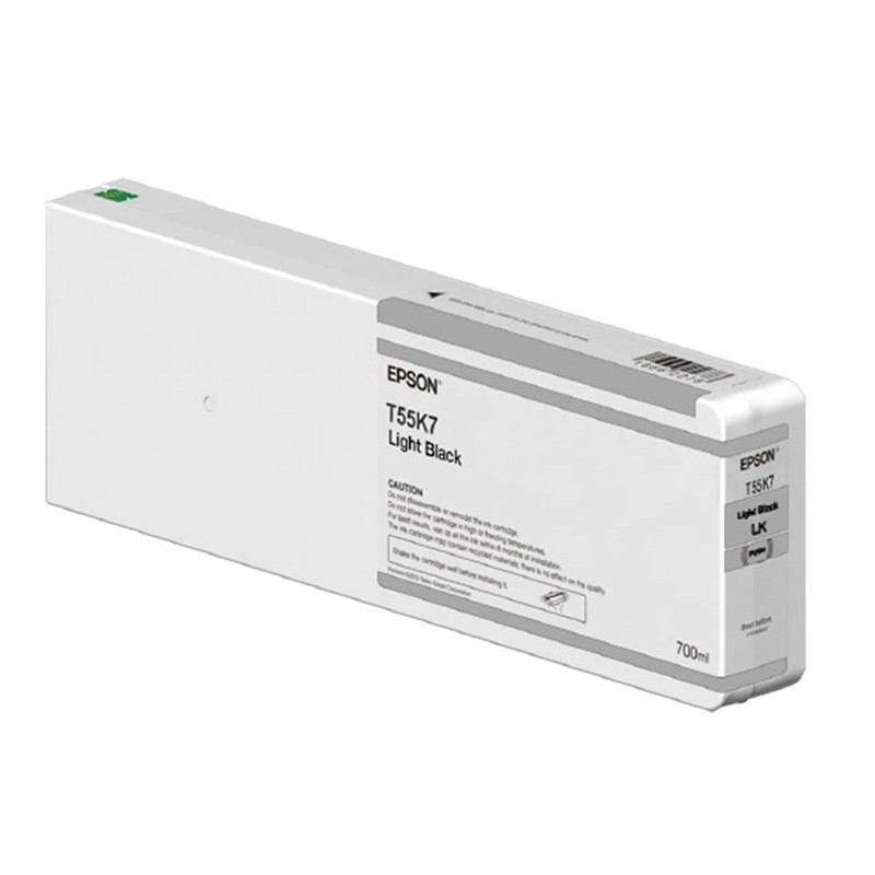 Cartucho De Tinta Epson T55K7 Light Black Ultrachrome 700ml P6000 P8000 P7000 P9000