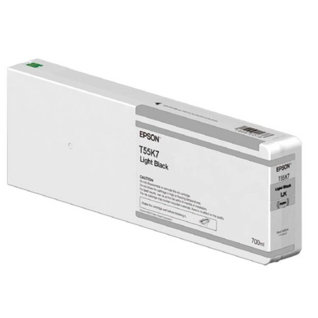 Cartucho De Tinta Epson T55K7 Light Black Ultrachrome 700ml P6000 P8000 P7000 P9000