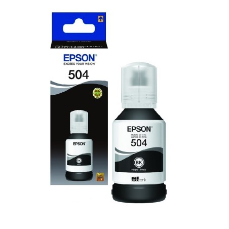 Botella De Tinta Epson 504 Negro T504120 7.500 Paginas L4260 L14150 L6270