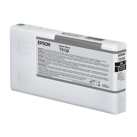 Cartucho De Tinta Epson T9138 Matte Black Ultrachrome HDX 200ml P5000