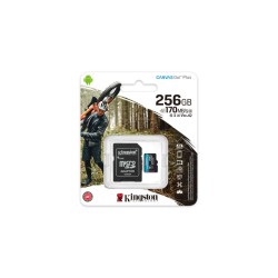 Memoria MicroSDXC 256GB Kingston Canvas Go Plus 170MB/s Adaptador