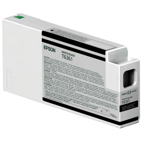 Cartucho De Tinta Epson T6361 Photo Black 700ml UltraChrome HDR Plotter Stylus Pro 9700