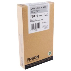 Cartucho De Tinta Epson T6039 Light Light Black 220ml UltraChrome K3 Stylus Pro 7800/9800/7880/9880