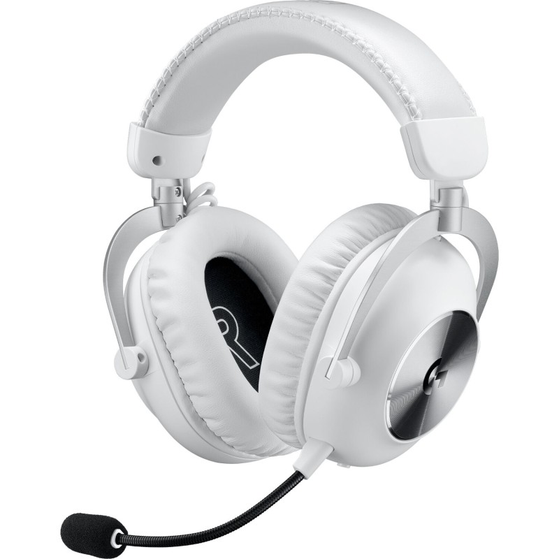 Diadema Audifonos Logitech PRO X 2 Lightspeed Inalambrico Con Microfono Gaming Blanco