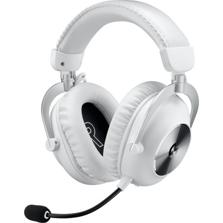 Diadema Audifonos Logitech PRO X 2 Lightspeed Inalambrico Con Microfono Gaming Blanco