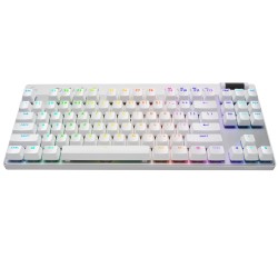 Teclado Logitech G Pro X TKL Inalambrico LightSpeed Blanco Gamer Ingles