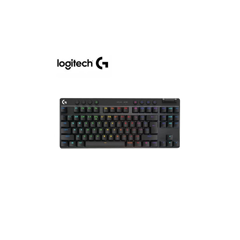 Teclado Logitech G Pro X TKL Inalambrico LightSpeed Negro Gamer Ingles