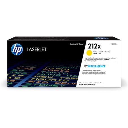 Toner HP 212X Amarillo 10.000 Paginas W2122X Original