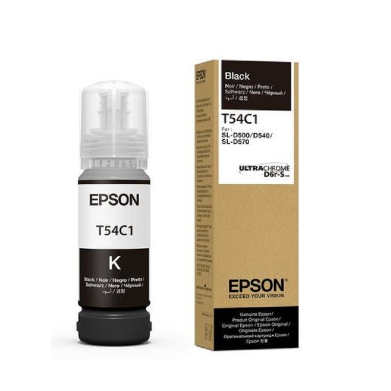Botella De Tinta Epson T54C1 Black 70ml UltraChrome D6r-S SureLab SL-D500 SL-D540 SL-D570