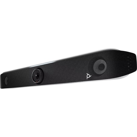 Barra De Video Conferencia Poly Studio X52 4K 20 MP Para Salas Medianas USB HDMI WiFi Bluetooth Negra