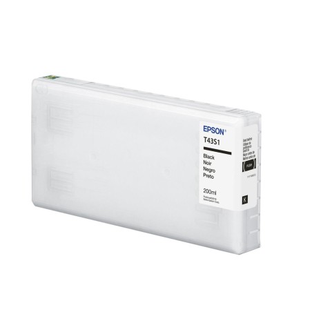 Cartucho De Tinta Epson T43S1 Black 200ml UltraChrome D6r-S SureLab D870