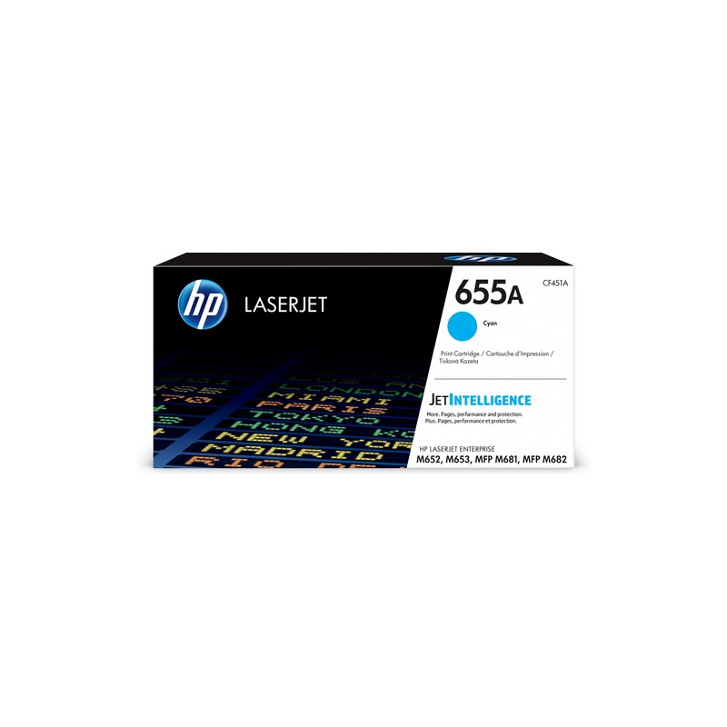 Toner HP 655A Cyan 10.500 Paginas CF451A Original