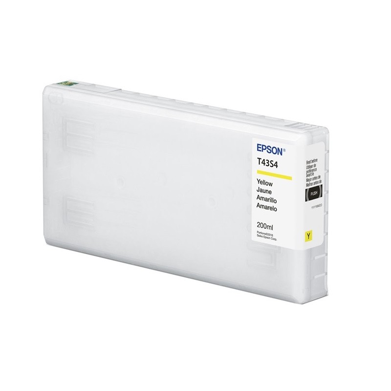 Cartucho De Tinta Epson T43S4 Yellow 200ml UltraChrome D6r-S SureLab D870