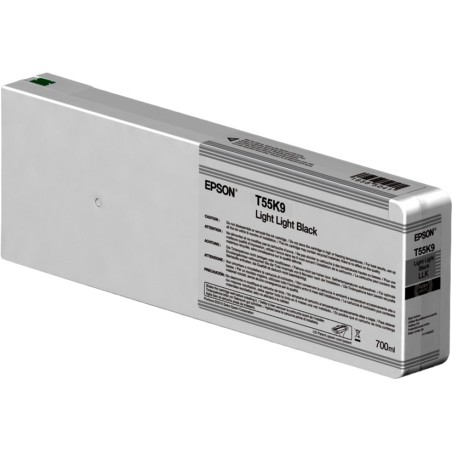 Cartucho De Tinta Epson T55K9 Light Light Black Ultrachrome 700ml P6000 P8000 P7000 P9000