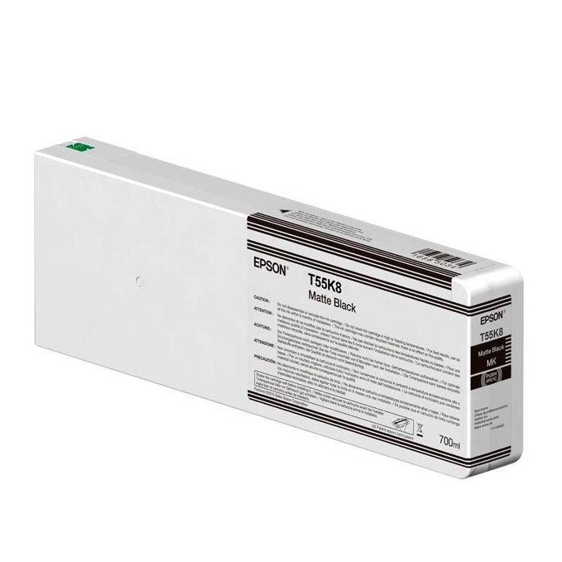Cartucho De Tinta Epson T55K8 Matte Black Ultrachrome 700ml P6000 P8000 P7000 P9000