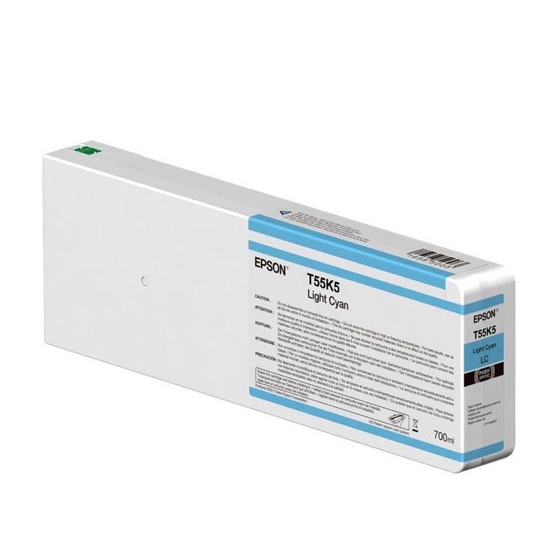 Cartucho De Tinta Epson T55K5 Light Cyan Ultrachrome 700ml P6000 P8000 P7000 P9000