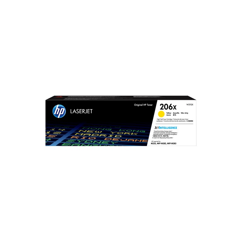Toner HP 206X Amarillo 2.450 Paginas W2112X Original