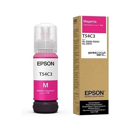 Botella De Tinta Epson T54C3 Magenta 70ml UltraChrome D6r-S SureLab SL-D500 SL-D540 SL-D570