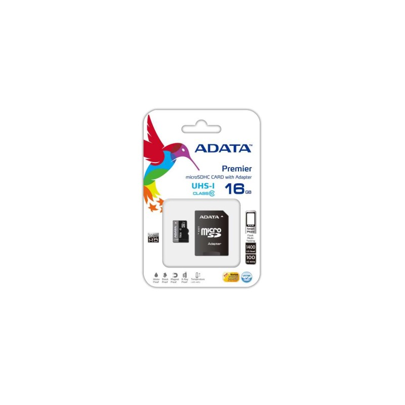 Memoria MicroSDHC 16GB Adata UHS-I ADAPTER
