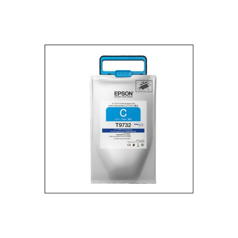 Bolsa De Tinta Epson T9732 Cyan 22.000 Paginas WF-C869R DURABrite Pro