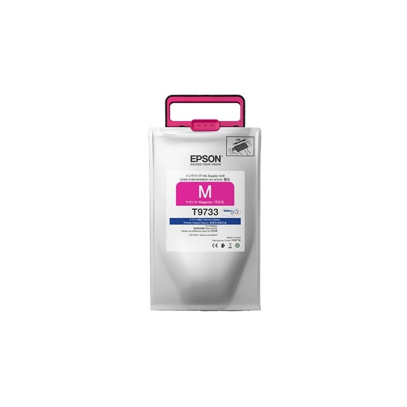 Bolsa De Tinta Epson T9733 Magenta 22.000 Paginas WF-C869R DURABrite Pro