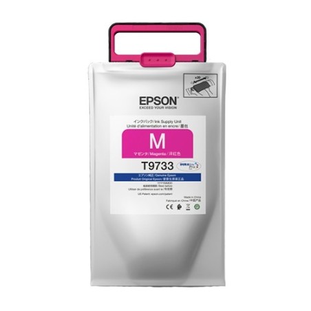 Bolsa De Tinta Epson T9733 Magenta 22.000 Paginas WF-C869R DURABrite Pro