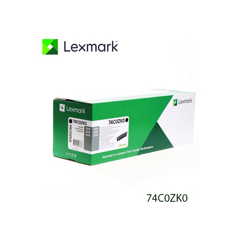 Unidad De Imagen Lexmark 74C0ZK0 Negra 150.000 Paginas Drum Tambor CS720DE CS725DE CX725DHE