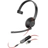 Diadema Audifonos Poly Blackwire 5210 Monoaural Microfono USB 3.5mm