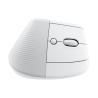Mouse Logitech Lift Vertical Ergonomic Blanco
