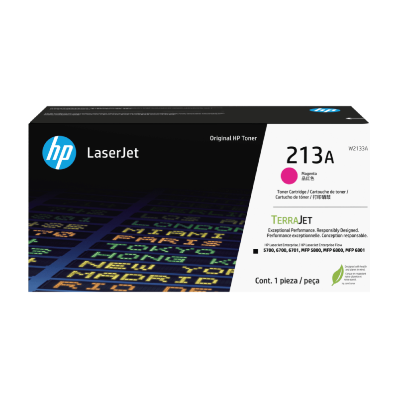 Toner HP 213A Magenta 3.000 Paginas W2133A Original