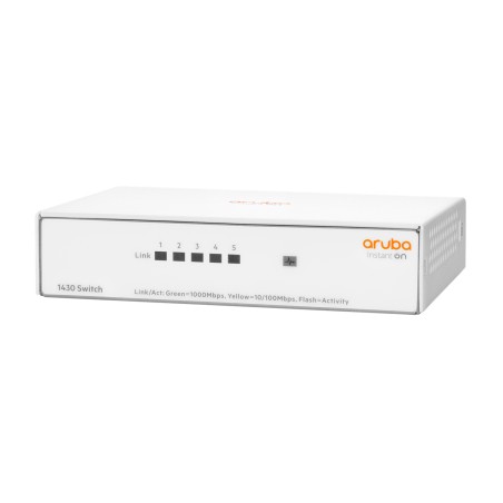 Switch HPE Aruba Instant On 1430 5 Puertos Gigabit R8R44A No Administrable