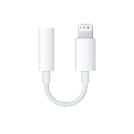 Adaptador Apple Lightning a 3.5mm Blanco Para Audifonos