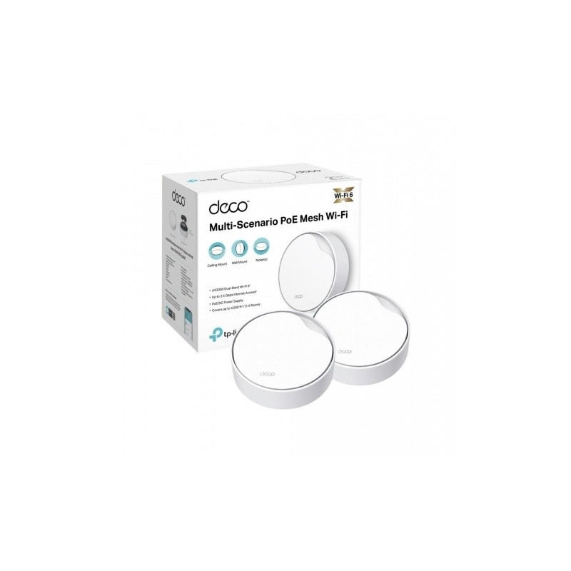 Router Tp-Link Deco X50 PoE Kit x 2 WiFi6 Malla AX3000 Doble Banda