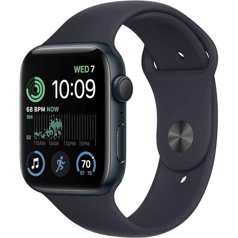 Apple Watch SE GPS 44mm Caja Aluminio Correa Deportiva Medianoche