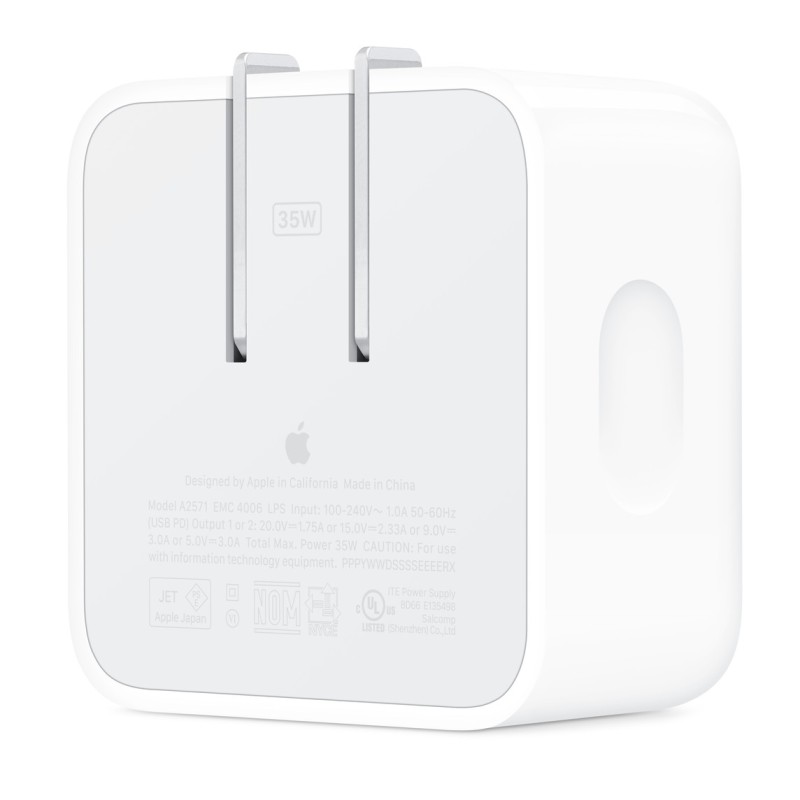 Adaptador De Corriente Apple 35W Dual USB-C