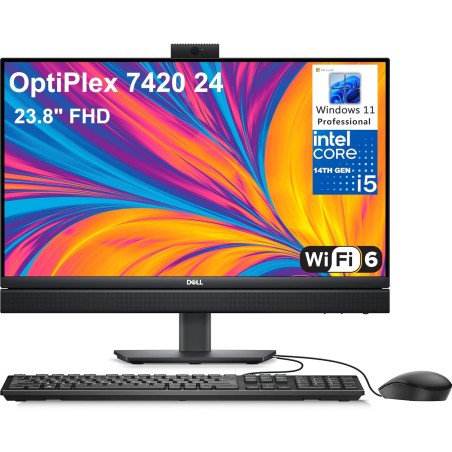All In One Dell OptiPlex 7420 Corei5 14500T 8GB 512GB SSD 23.8" W11P
