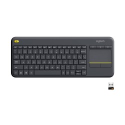 Teclado Logitech K400 Plus TouchPad Inalambrico USB Negro