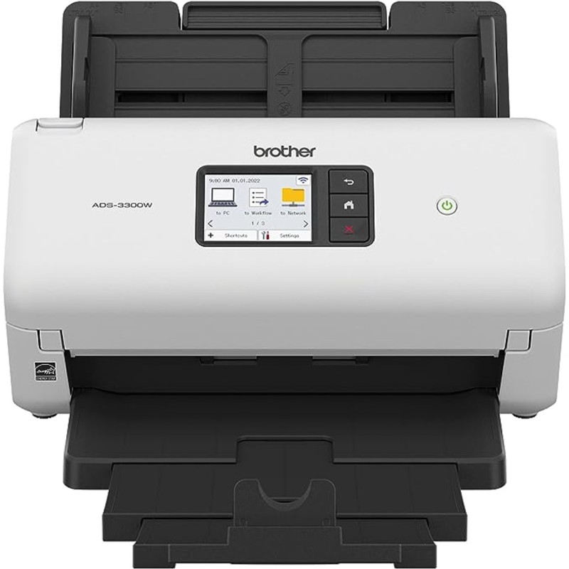 Escaner Brother ADS-3300W Cama Plana Inalambrico 40ppm Duplex USB