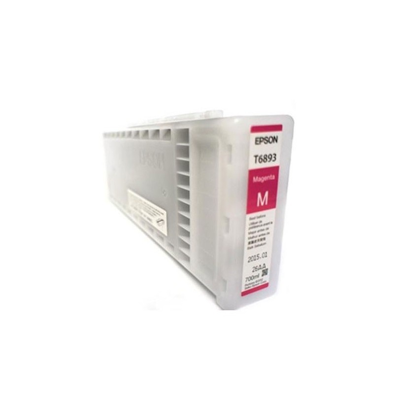 Cartucho De Tinta Epson T6893 Magenta 700ml UltraChrome GS2 SureColor S30670 S50670 S50675 S30675