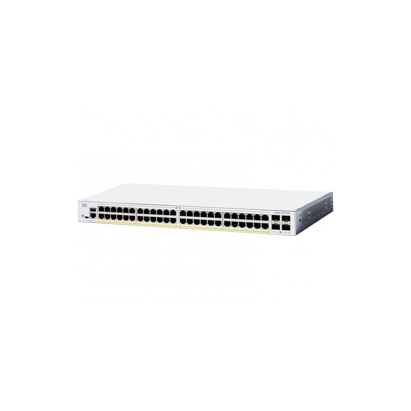 Switch Cisco Catalyst 1200 48 Puertos Gigabit PoE 4SFP Administrable