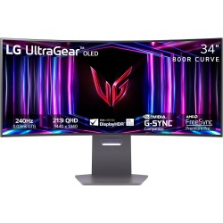 Monitor LG 34" Pulgadas Curvo Gaming UltraGear OLED WQHD HDMI DisplayPort USB 34GS95QE