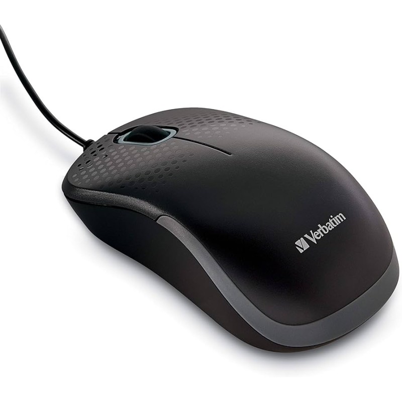 Mouse Verbatim Silent Wired Optical USB Black